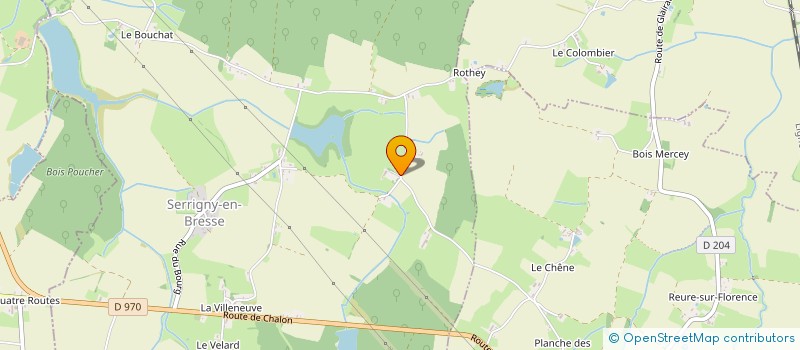 localisation de l'entreprise SCI LA COTTIERE  SERRIGNY-EN-BRESSE