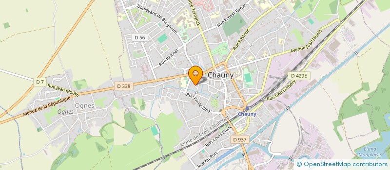 localisation de l'entreprise SCI LA COUDALERE à CHAUNY