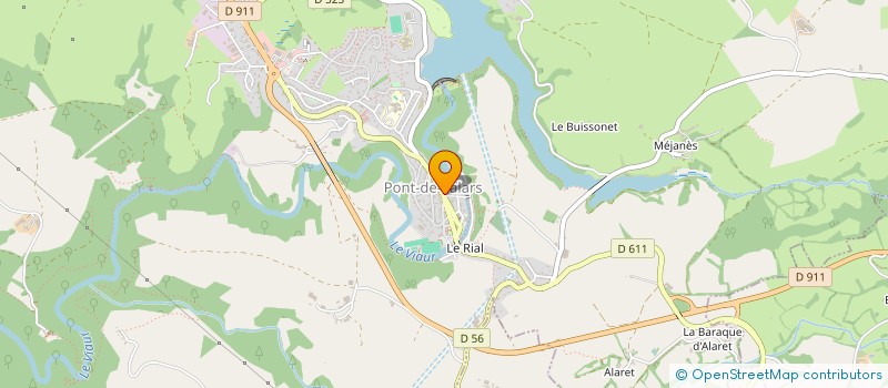 localisation de l'entreprise SCI LA COUDOLAISE  PONT-DE-SALARS