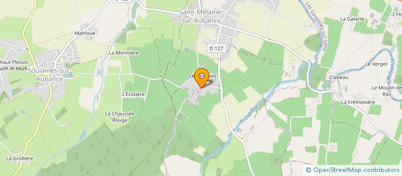 localisation de l'entreprise SCI LA COUDRAIE à BRISSAC LOIRE AUBANCE