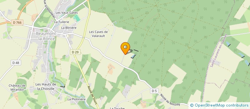 localisation de l'entreprise SCI LA COUDRE  BEAUMONT-LOUESTAULT