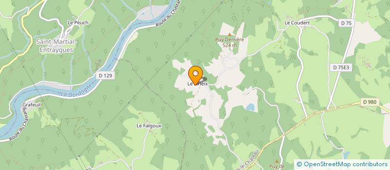 localisation de l'entreprise SCI LA COULINIERE  SERVIERES-LE-CHATEAU