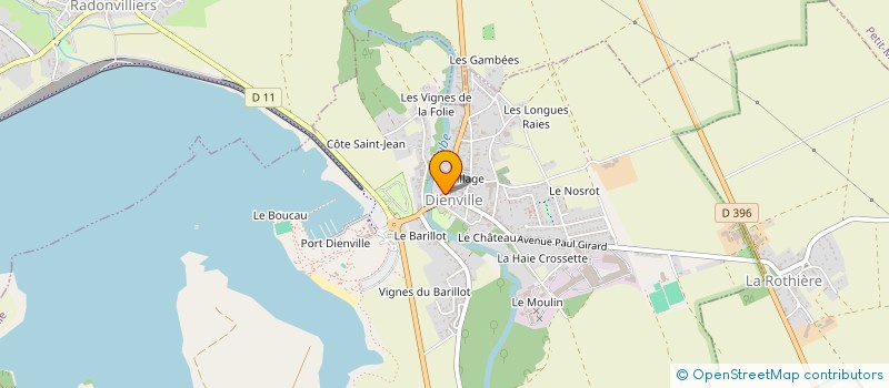 localisation de l'entreprise SCI LA COULOMMIERE  DIENVILLE