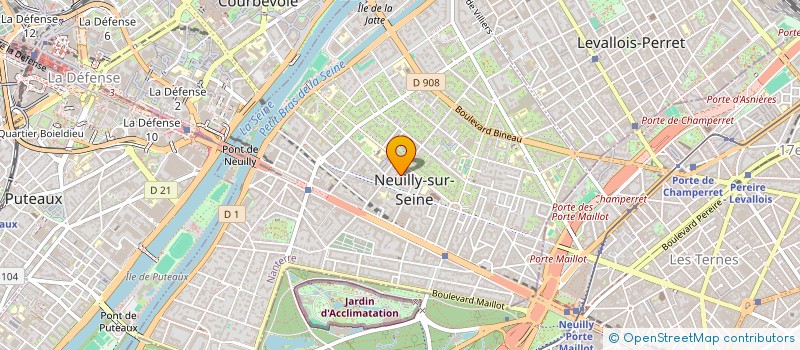 localisation de l'entreprise SCI LA COUPOLE à NEUILLY-SUR-SEINE