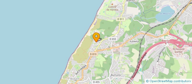 localisation de l'entreprise SCI LA COUPOLE BIARRITZ à BIDART