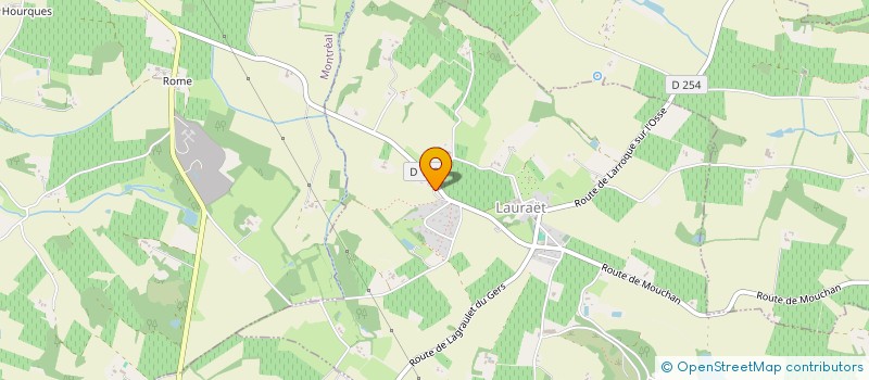 localisation de l'entreprise SCI LA COUR AUX CHEMINS  LAURAET