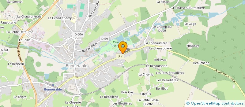 localisation de l'entreprise SCI LA COUR D'AULAINES  BONNETABLE