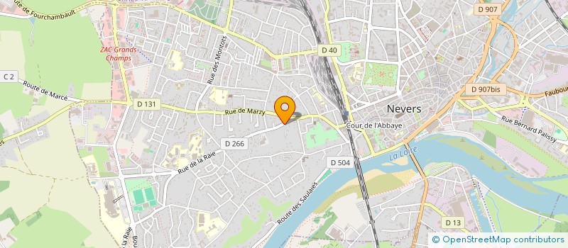 localisation de l'entreprise SCI LA COUR DES ROSES à NEVERS