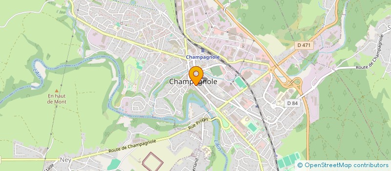 localisation de l'entreprise SCI LA COUR FLEURIE  CHAMPAGNOLE