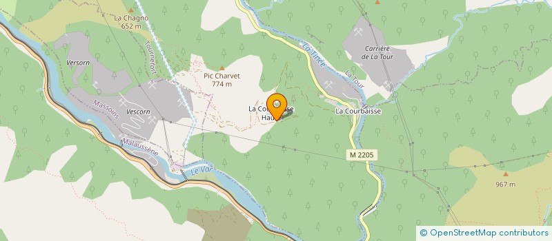 localisation de l'entreprise SCI LA COURBAISSE SUPERIEURE  TOURNEFORT