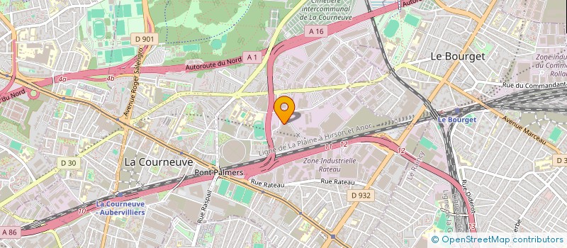 localisation de l'entreprise SCI LA COURNEUVE à LA COURNEUVE