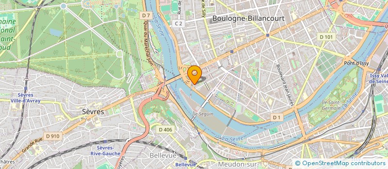 localisation de l'entreprise SCI LA COURNEUVE à BOULOGNE-BILLANCOURT