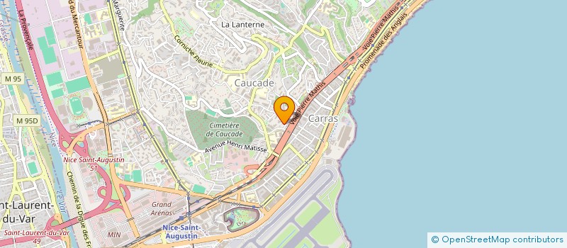 localisation de l'entreprise SCI LA COURONNE à NICE