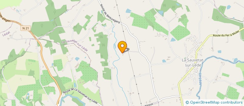 localisation de l'entreprise SCI LA COURONNE  MONFLANQUIN