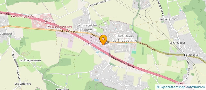 localisation de l'entreprise SCI LA COURONNE  SAINT-OUEN-DE-THOUBERVILLE