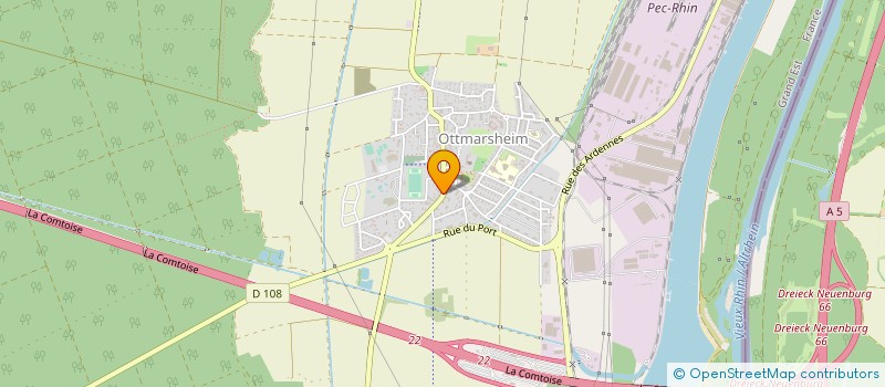 localisation de l'entreprise SCI LA COURONNE  OTTMARSHEIM