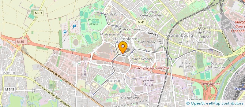 localisation de l'entreprise SCI LA COURONNE  STRASBOURG