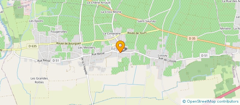 localisation de l'entreprise SCI LA COURONNE  CHEDIGNY