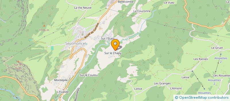 localisation de l'entreprise SCI LA COURONNE  SEPTMONCEL LES MOLUNES