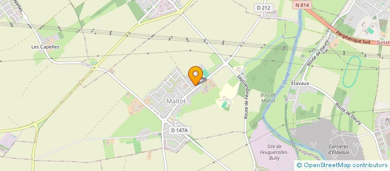 localisation de l'entreprise SCI LA COURONNE DU LONG DOUET  MALTOT