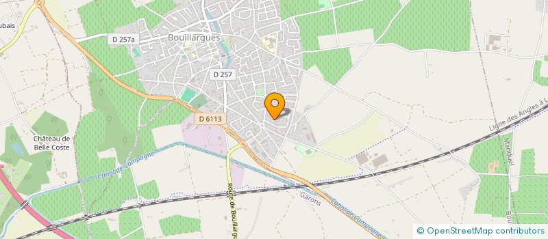 localisation de l'entreprise SCI LA COURTADE  BOUILLARGUES