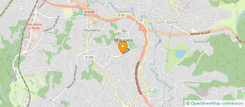 localisation de l'entreprise SCI LA COURTELINE à MOUGINS