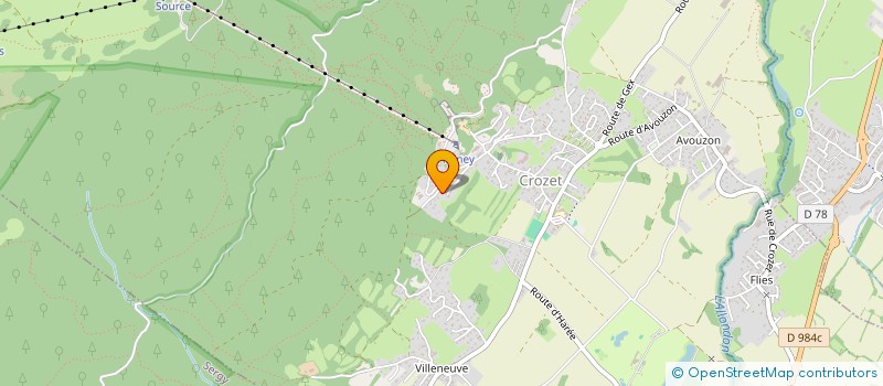 localisation de l'entreprise SCI LA COURTERAIE à CROZET