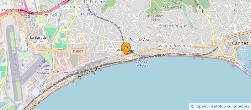 localisation de l'entreprise SCI LA COURTISANE à CANNES