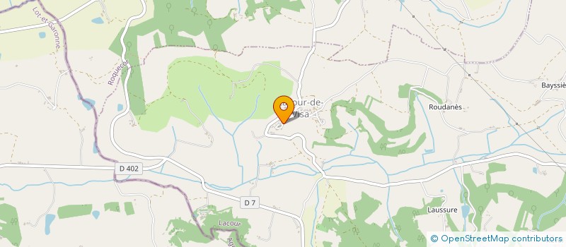 localisation de l'entreprise SCI LA COURTOISE  LACOUR