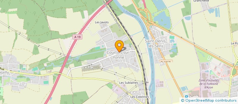 localisation de l'entreprise SCI LA COURTOISIE  COURTOIS-SUR-YONNE