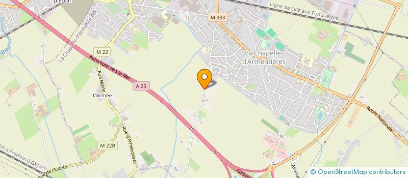 localisation de l'entreprise SCI LA COURTOISIE  LA CHAPELLE-D'ARMENTIERES