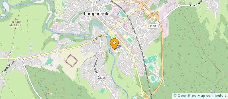 localisation de l'entreprise SCI LA COURVEE COLLIN  CHAMPAGNOLE