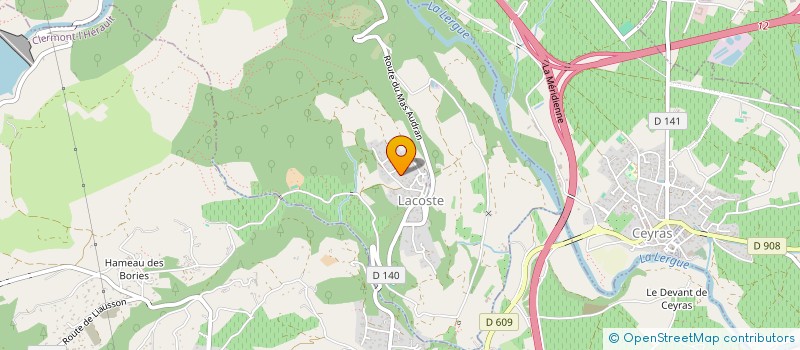 localisation de l'entreprise SCI LA COUSTOULINE  LACOSTE