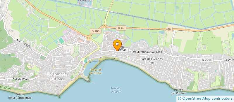 localisation de l'entreprise SCI LA COUTELLERIE à LA TRANCHE-SUR-MER