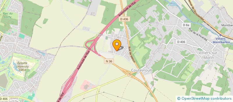localisation de l'entreprise SCI LA COUTEVROULTOISE  COUTEVROULT