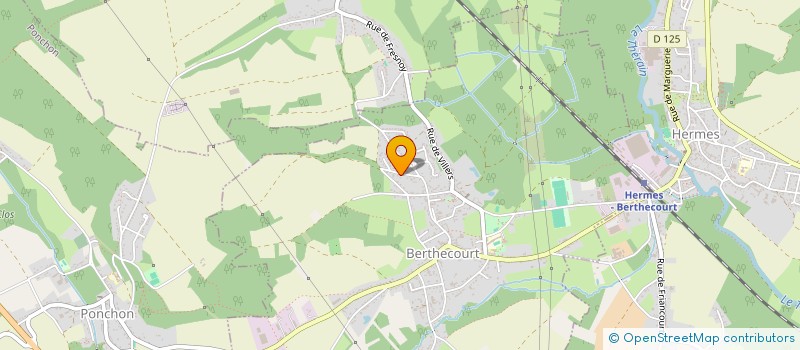 localisation de l'entreprise SCI LA COUTURELLE  BERTHECOURT