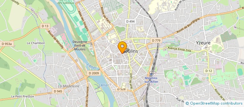 localisation de l'entreprise SCI LA COUZENOTTE  MOULINS