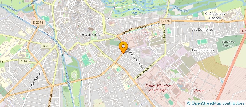 localisation de l'entreprise SCI LA COZERIE  BOURGES