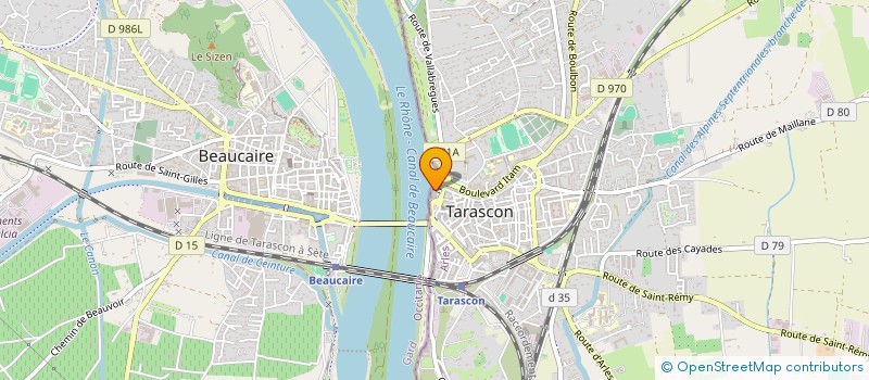 localisation de l'entreprise SCI LA CRACK ALINE  TARASCON