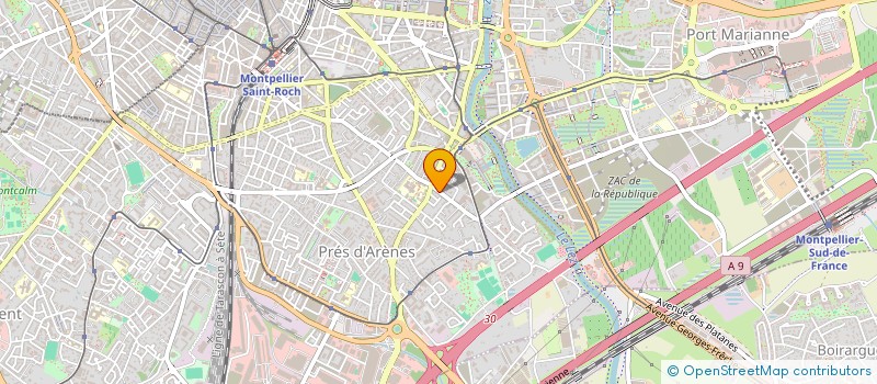 localisation de l'entreprise SCI LA CRAU à MONTPELLIER