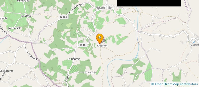 localisation de l'entreprise SCI LA CRAUFFONNIERE  BRANCEILLES