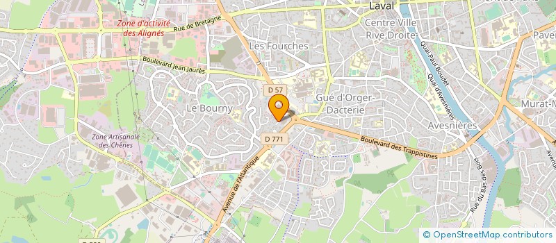 localisation de l'entreprise SCI LA CRAULIERE à LAVAL