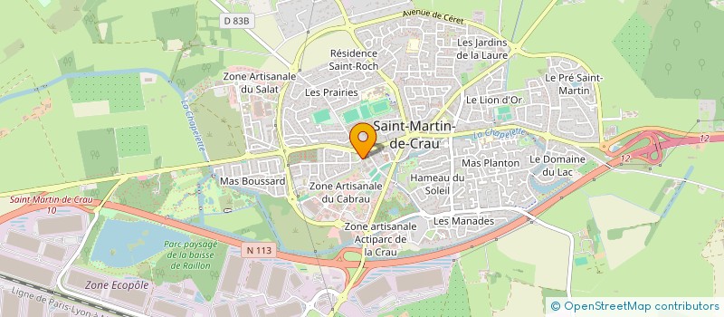 localisation de l'entreprise SCI LA CRAVEN à SAINT-MARTIN-DE-CRAU