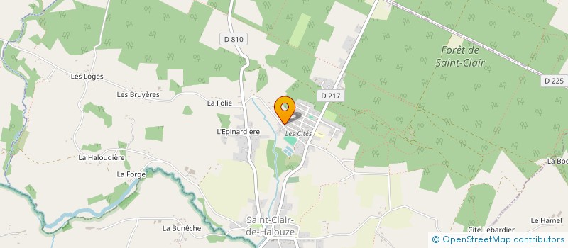 localisation de l'entreprise SCI LA CRECHE à SAINT-CLAIR-DE-HALOUZE