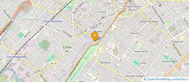 localisation de l'entreprise SCI LA CRECHE DES FABRICANTS  ROUBAIX