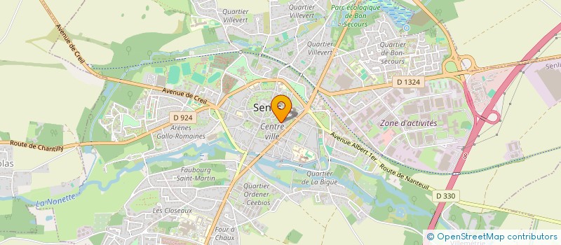 localisation de l'entreprise SCI LA CRESSONNIERE  SENLIS