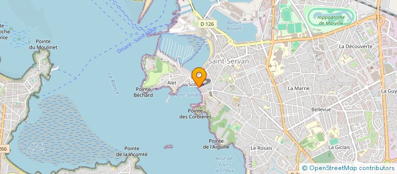 localisation de l'entreprise SCI LA CRIMEE  SAINT-MALO