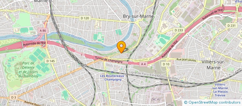 localisation de l'entreprise SCI LA CRISE à BRY-SUR-MARNE