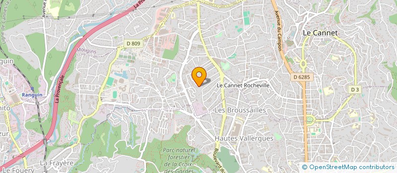 localisation de l'entreprise SCI LA CRISTALE à LE CANNET