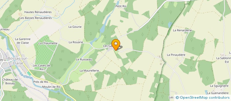 localisation de l'entreprise SCI LA CROCHETERIE  PREUILLY-SUR-CLAISE